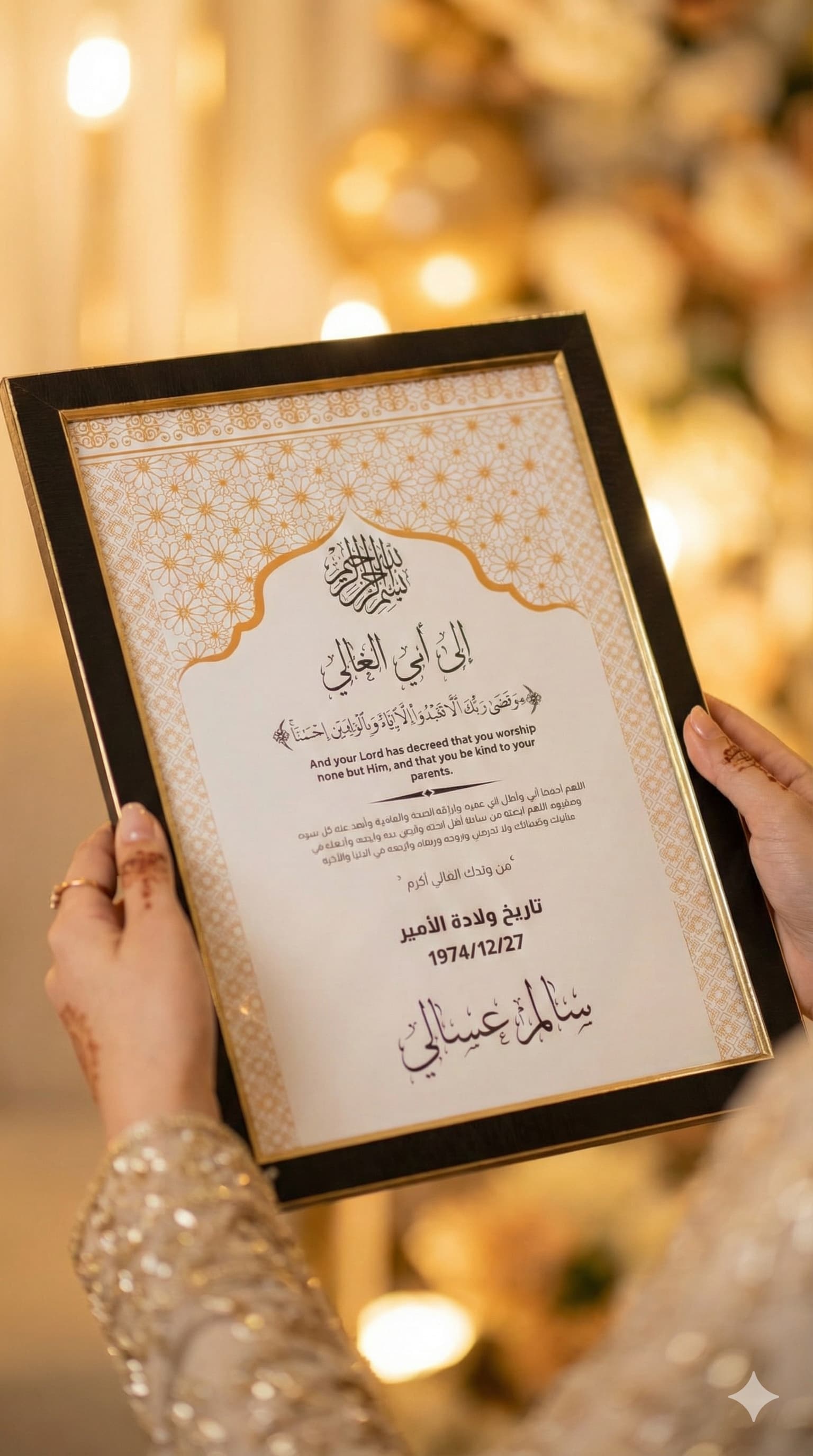 تصميم أسود بلمسة ذهبية